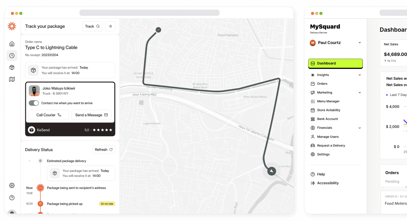 MySquard Delivery App
