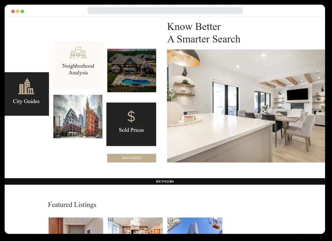 Real Estate Web App Development by IT Services India for SkyHub