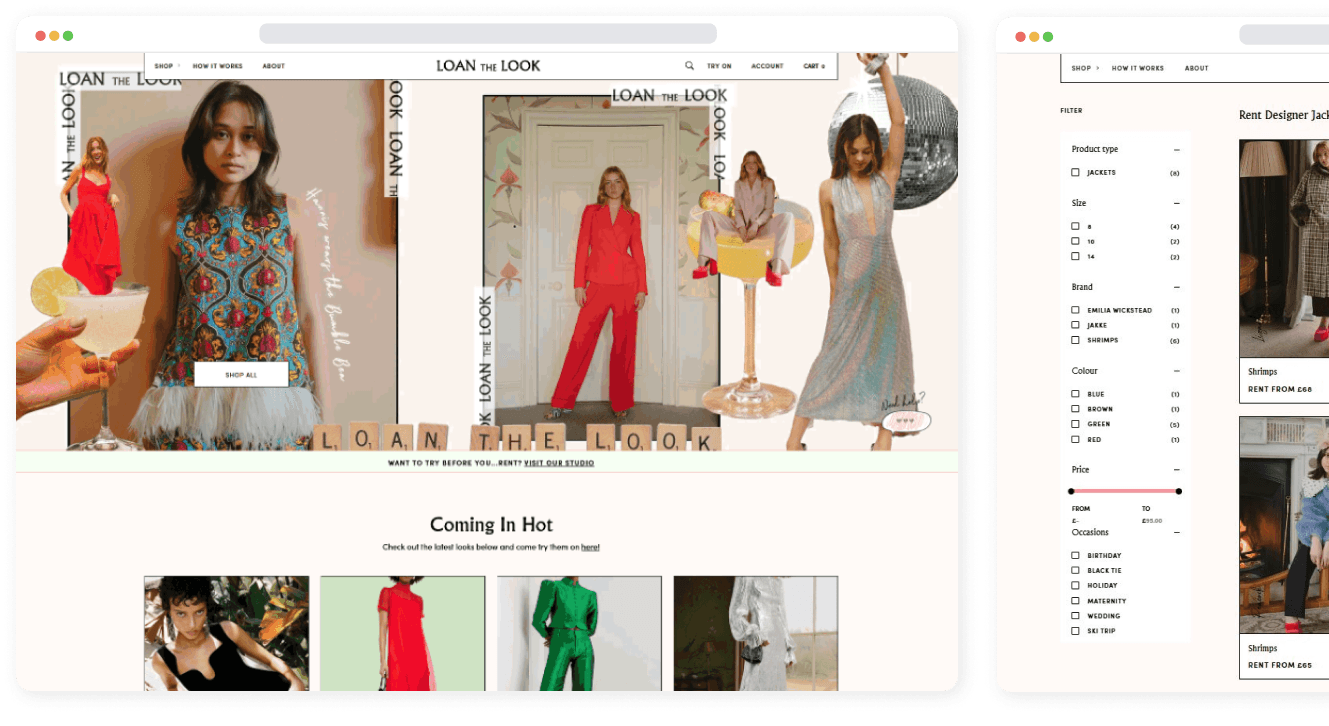 Lone The Look - E-commerce Web Development