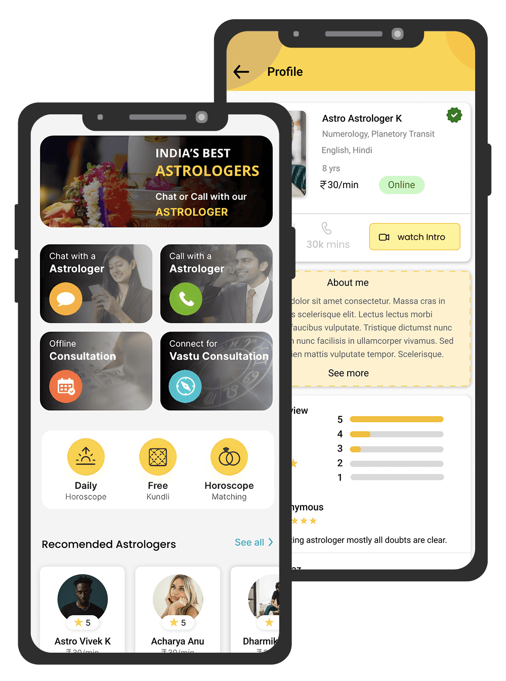 Astro Aakshar an Astrology Mobile App Developed by IT Services India