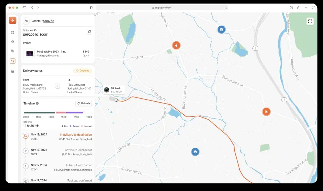 Logistic Software Dashboard.